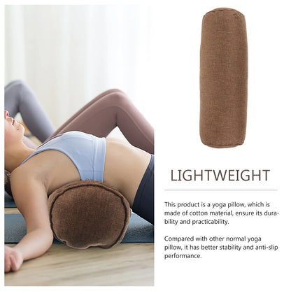 Yoga Throw Pillow Lumbar Pillow Yoga Pillow For Beginner Cylinder Pillow High-density Pillow Yoga Fitness Equipment 2025 New