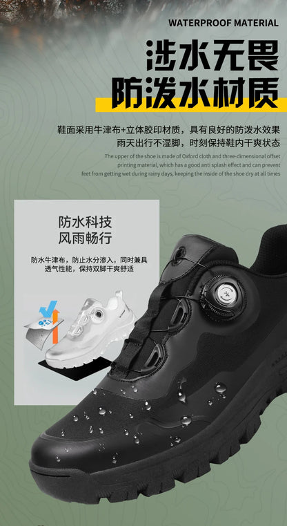 Waterproof Hiking Shoes Men Outdoor Trailing Trekking Shoes Ultra-light Sneakers Tactical Boots Non-slip Wading Boots Size 40-47