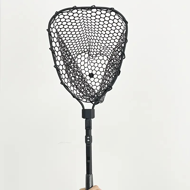 1pcs Portable 29.33in Length Folding Fishing Brail Net Lightweight Aluminum Alloy Frame Fishing Landing Scoop Net for Freshwater