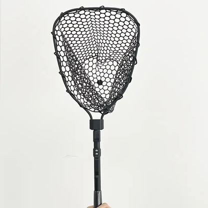 1pcs Portable 29.33in Length Folding Fishing Brail Net Lightweight Aluminum Alloy Frame Fishing Landing Scoop Net for Freshwater