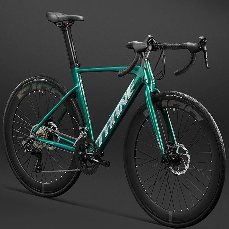 700C curved handle road bicycle 27 speed oil disc brake gravel bike ultralight aluminum alloy frame Road Racing bicicleta aldult