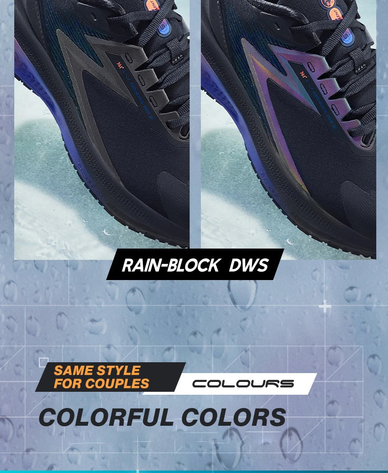 361 Degrees NEW Rainblock 7.0 Anti Splash Rainproof Running Shoes Technology Night Reflective Cushioning Man Sneakers 572342228