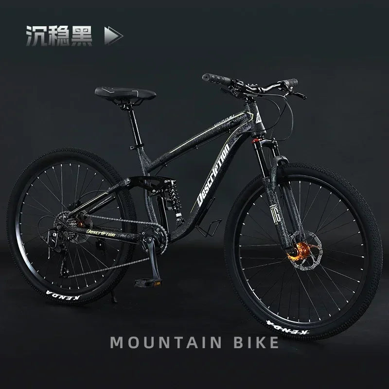 27.5 inch mountain bike single disc oil brake Downhill Bicycle soft tail mtb dual shock absorber 10speed Cross Country bicicleta