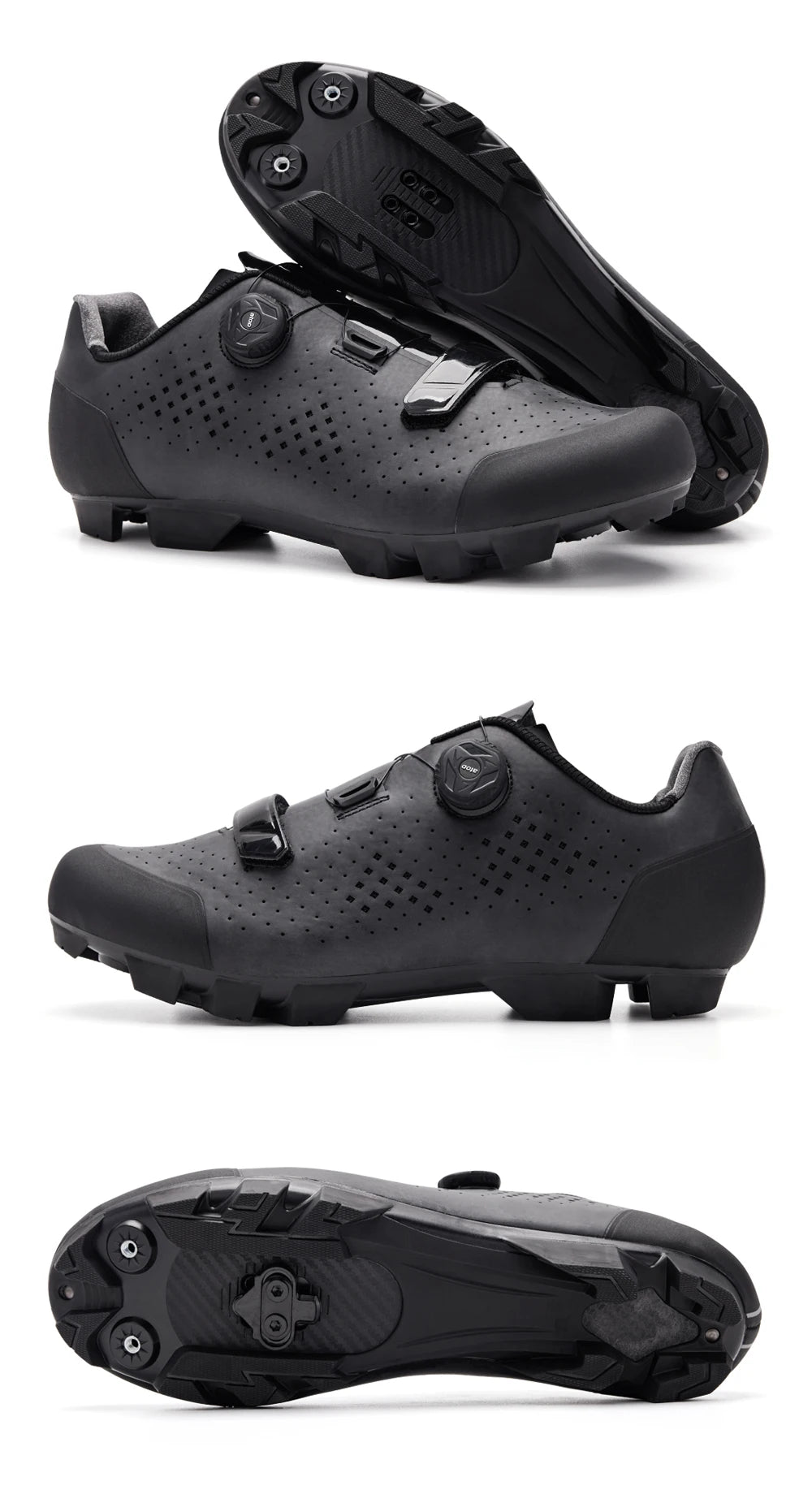 Santic Cycling MTB Shoes Men Professional Mountain Bike Lock MTB Cycling Shoes Accessories Breathable Self-Locking Shoes