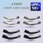 1/2/4 Pairs UV Sun Protection Arm Sleeves for Men Women, Compression Cooling Sun Sleeves - Sports - Workouts - Tattoo Cover