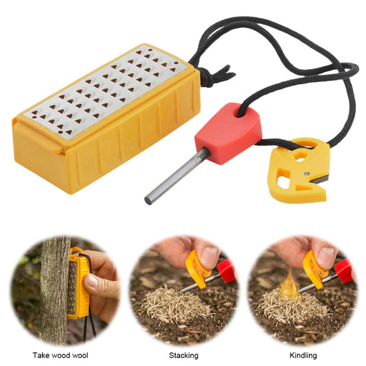 Tinder Maker with Fire Starter Tinder Maker Tool Lightweight Tinder Making Tool Portable Outdoor Survival Tool for Emergency