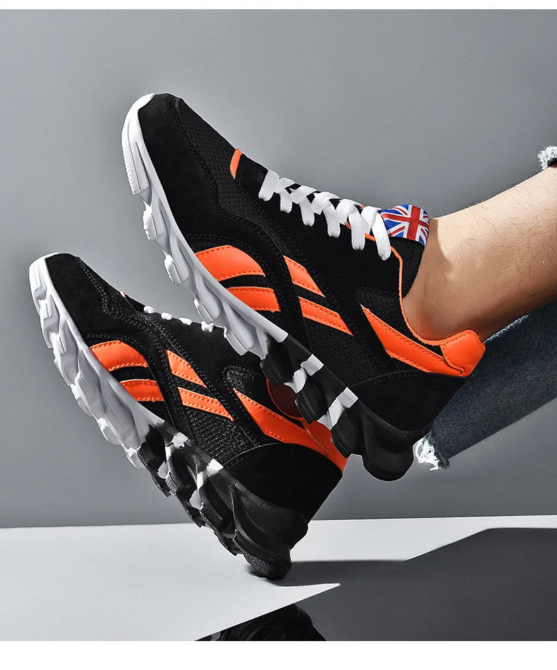 Men's Casual Sports Shoes Cushioning Women's Breathable Lightweight Sneakers for City Commute & Fitness Training Large Size