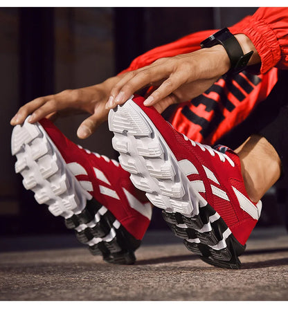 Men's Casual Sports Shoes Cushioning Women's Breathable Lightweight Sneakers for City Commute & Fitness Training Large Size