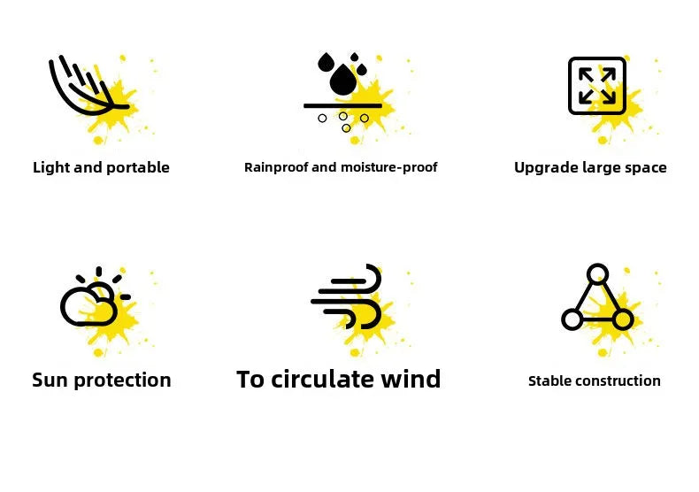 Fully automatic tent, outdoor manual setup, outdoor camping, thickened rain and sun protection, indoor warmth, beach park