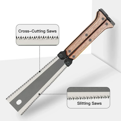 Double-Sided Folding Saw Gardening Pruning Saw Outdoor Camping Industrial Grade Anti Slip and Durable Manual Hardware Tool