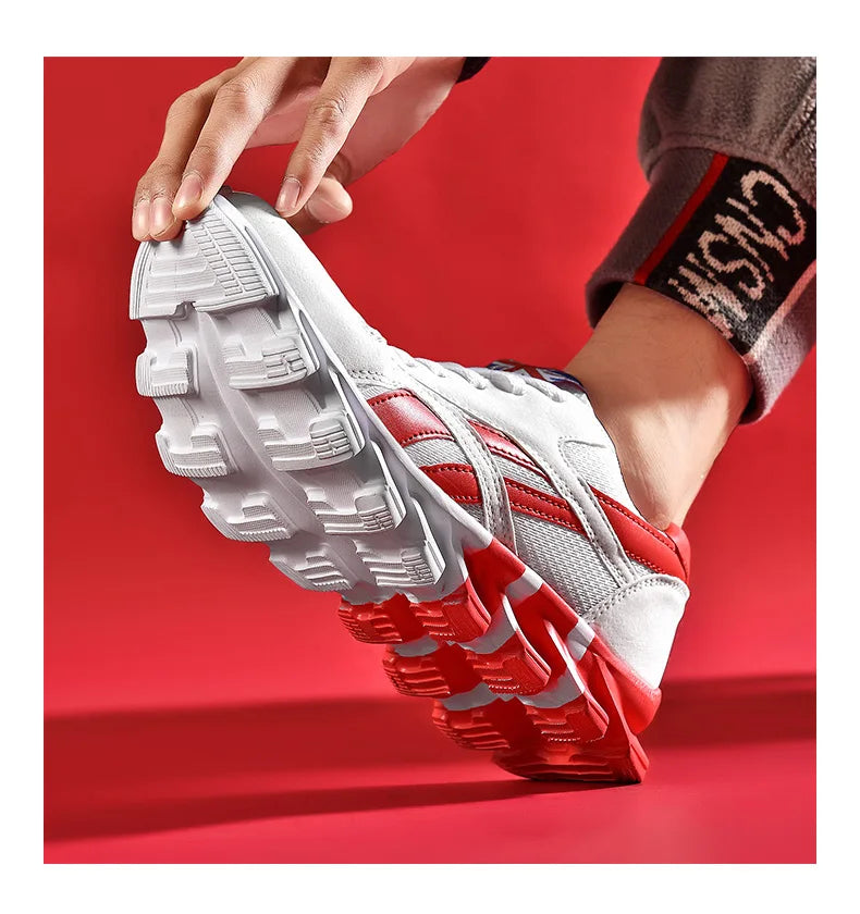 Men's Casual Sports Shoes Cushioning Women's Breathable Lightweight Sneakers for City Commute & Fitness Training Large Size