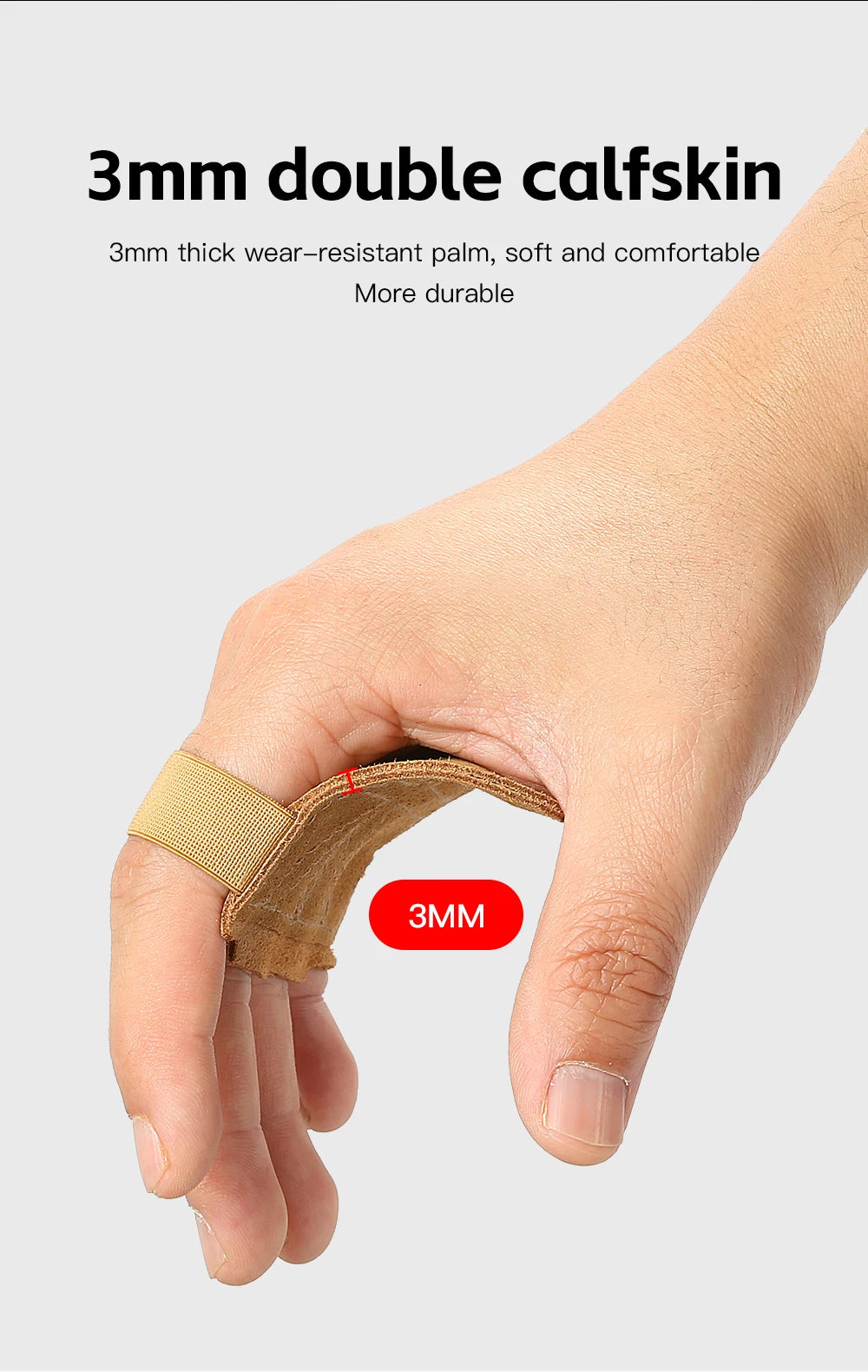 Cowhide weightlifting training gloves with palm protection for men's and women's fitness, gymnastics, grip strength, pull ups, a