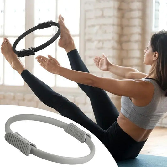 Portable Yoga Ring Double Handle Pilates Ring Fitness Ring CircleFitness Body Ring Women Girl Workout Exercise Circles