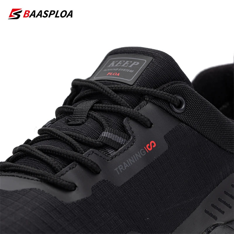 Baasploa New Man's Hiking Shoes Fashion Waterproof Male Outdoor Sneakers Comfortable Shoes Men Anti-Slip Wear-Resistant Footwear