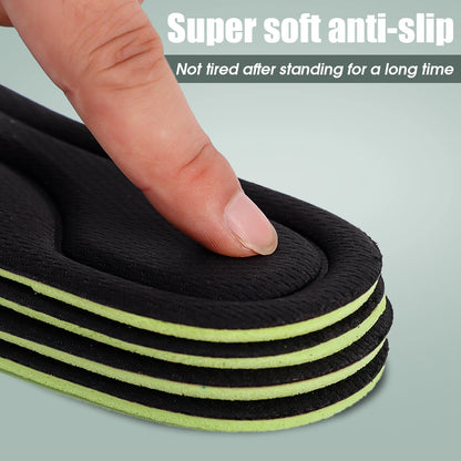 12/2pcs Soft Memory Foam Orthopedic Insoles Deodorizing Insole for Shoes Sports Absorbs Sweat Antibacterial Shoe Accessories