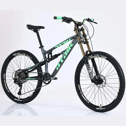 26 inch soft tail mountain bike  air pressure shock absorption outdoor bicycle 11-speed MTB oil brake downhill off-road racing