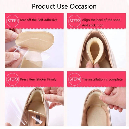 2/10pcs Adjustable Size Shoes Insoles Women High Heels Back Stickers Pain Relief Protector Cushion Antiwear Feet Care Paddings