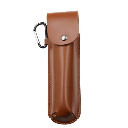 Case For Hand Auger Wrench Bushcrafting Tools Large Camping Survival Tools Brown Drill Bit Case Multipurpose Pu Leather Durable