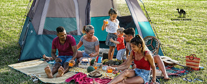 GOLDEN CAMEL 4-6 Person Camping Tents Hand-built Waterproof Portable Sunscreen Beach Backpacking Tent Thickened Camping Hiking