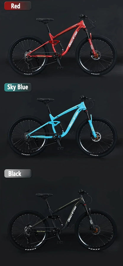 27.5 inch mountain bike single disc oil brake Downhill Bicycle soft tail mtb dual shock absorber 10speed Cross Country bicicleta