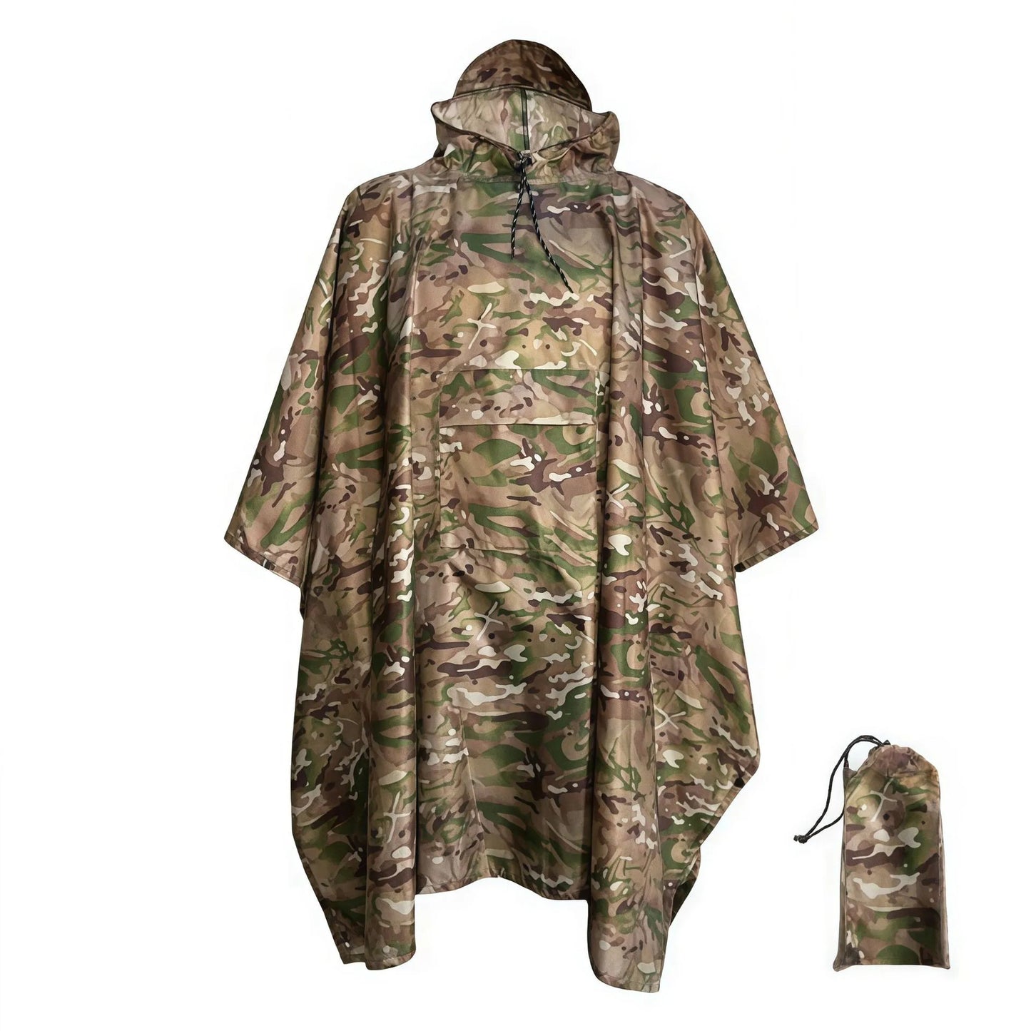 2025 Best-selling cross border three-in-one cloak raincoat adult outdoor hiking polyester multifunctional rain poncho