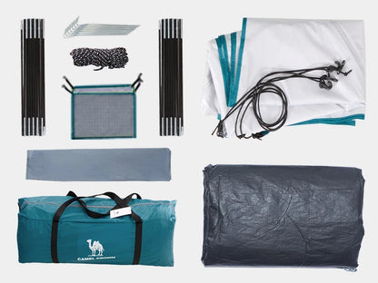 GOLDEN CAMEL 4-6 Person Camping Tents Hand-built Waterproof Portable Sunscreen Beach Backpacking Tent Thickened Camping Hiking