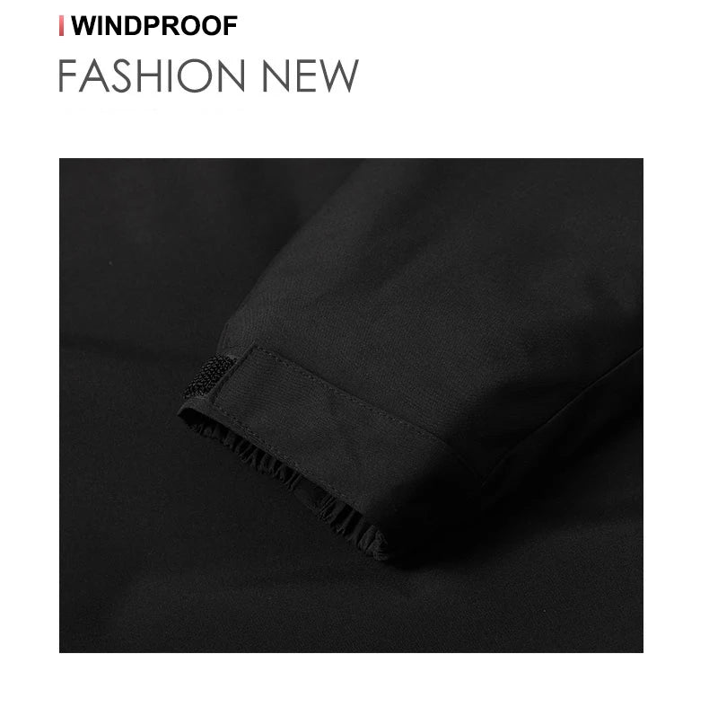 CHRLCK Men Women Hiking Jackets Waterproof Large Size Spring Autumn Windbreaker Camping Climbing Outdoor Coats Unisex