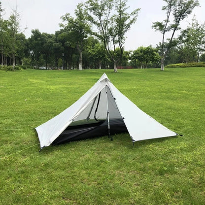 1 Person Hiking Camping Tent Ultralight Rodless Pyramid Tent 4 Season Backpack Tent Outdoor Waterproof Awnings Sun Shlelter Tent