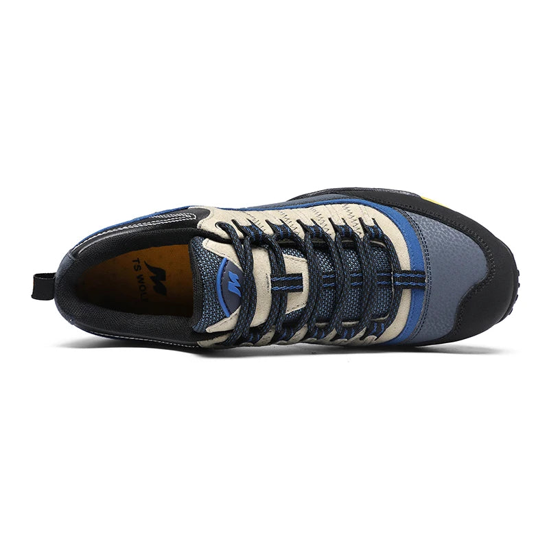 Outdoor Lover Trekking Shoes Men Waterproof Hiking Shoes Mountain Boots Genuine Leather Woodland Hunting Tactical Shoes