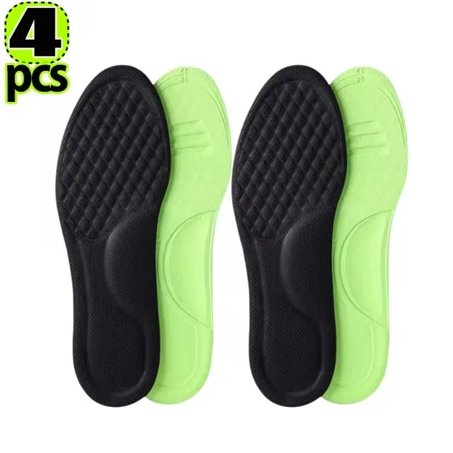12/2pcs Soft Memory Foam Orthopedic Insoles Deodorizing Insole for Shoes Sports Absorbs Sweat Antibacterial Shoe Accessories