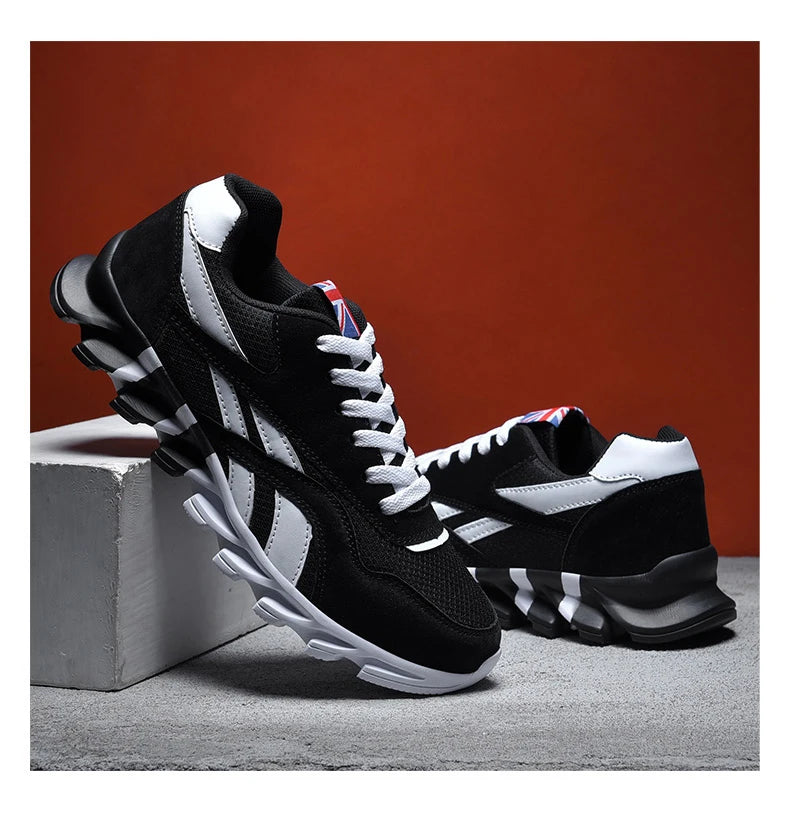 Men's Casual Sports Shoes Cushioning Women's Breathable Lightweight Sneakers for City Commute & Fitness Training Large Size