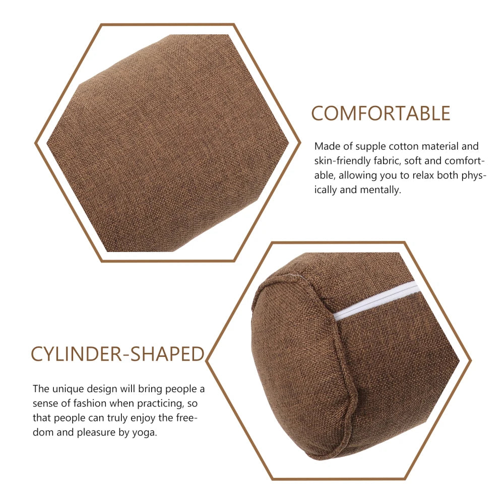 Yoga Throw Pillow Lumbar Pillow Yoga Pillow For Beginner Cylinder Pillow High-density Pillow Yoga Fitness Equipment 2025 New
