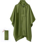 3-in-1 outdoor raincoat Hooded sleeve waterproof poncho Camping hiking Raincoat tent motorcycle rain cover
