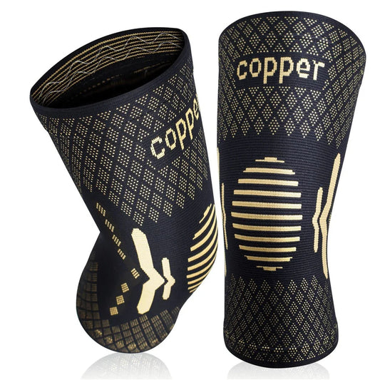 Copper Knee Braces for Knee Pain Women & Men - Best Knee Compression Sleeve for Arthritis, ACL, Meniscus Tear, Joint Pain Relief