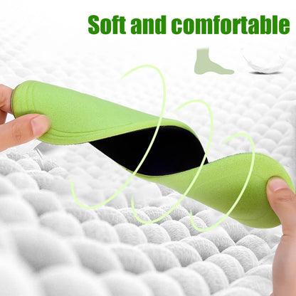 12/2pcs Soft Memory Foam Orthopedic Insoles Deodorizing Insole for Shoes Sports Absorbs Sweat Antibacterial Shoe Accessories