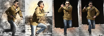 M65 UK Clothes Windproof Hunting Field Jackets Mens Winter/Autumn Waterproof Pilot Train Coat Hoodie Three Colors