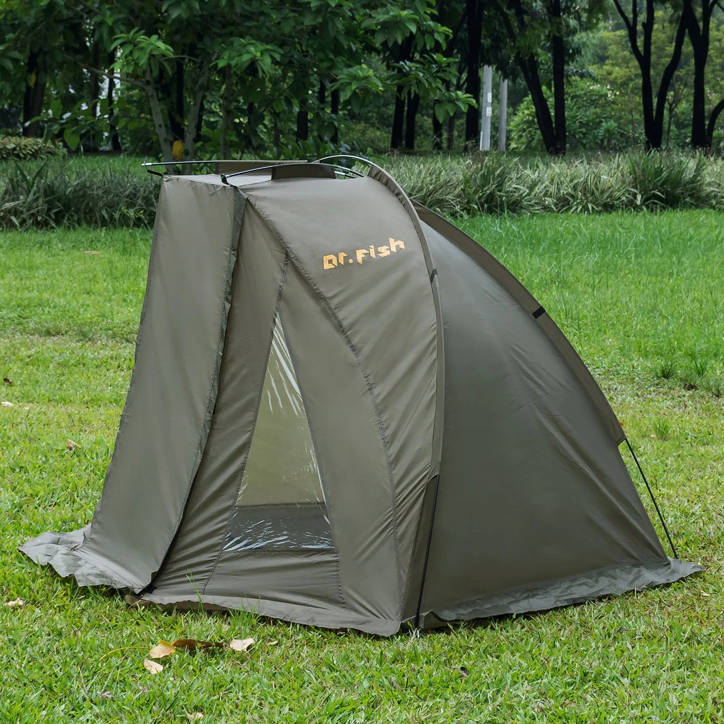 1-2 Person Carp Fishing Bivvy Shelter Tent for Outdoor Camping Hunting Travel Adventure Quick Erect Waterproof Rainproof Green