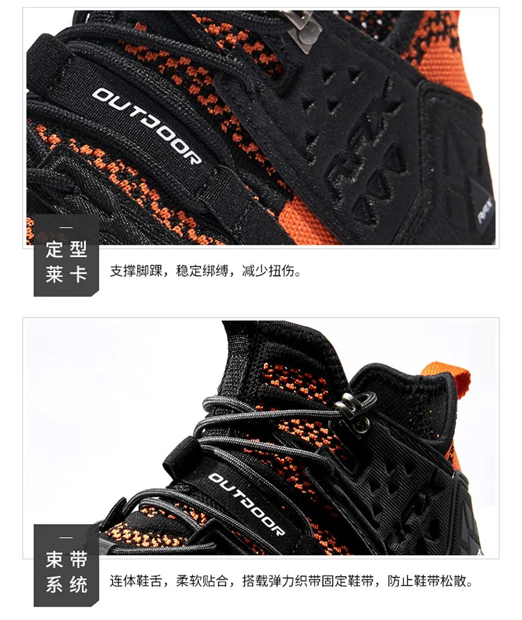 Rax  Men Hiking Shoes  Breathable Outdoor Sports Sneakers for Men Lightweight Mountain Climbing Trekking Shoes Lightweight Shoes