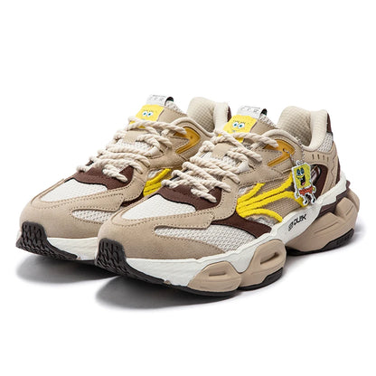 361 Degrees Men Casual Sports Shoes Summer Mesh Breathable Outdoor Comfortable Retro Light Thick-soled Male Sneakers 672436773