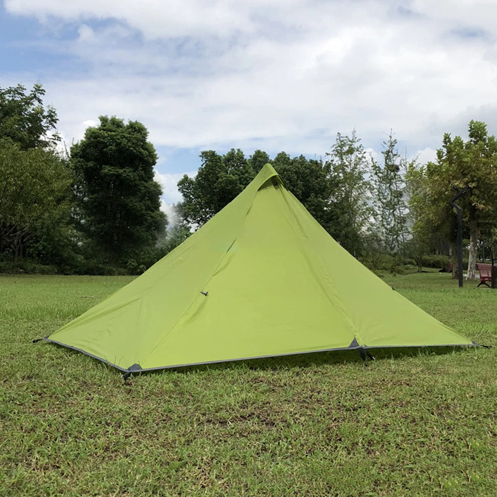 Camping Outdoor Ultralight Tipi Teepee Tent Pyramid Double Layer Bushcraft 1 Person Tents Hot Tent Waterproof