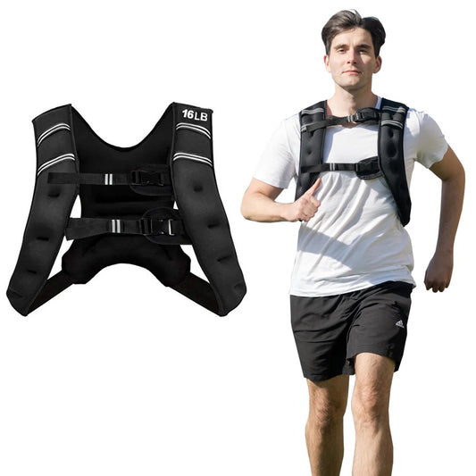 Training Weight Vest Workout Equipment With Adjustable Buckles And Mesh Bag